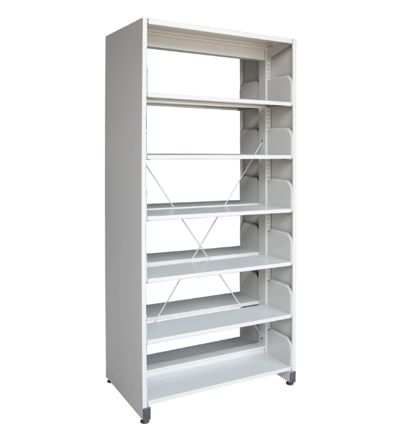 STERLING LIBRARY RACK DOUBLE SIDED WITH SIDE PANEL - 6 LEVEL (S326)