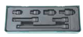 JONNESWAY 7PCS 1/2" DR. IMPACT SOCKET ACCESSORY SET