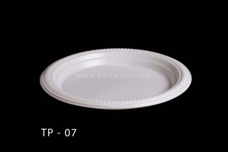 Disposable Plastic Plate 7”