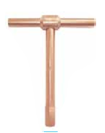 Temo 2mm T-Handled Hex Wrench - Be-Cu