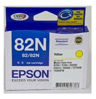 Genuine Malaysia Epson Warranty - EPSON 82N YELLOW INK C13T112490