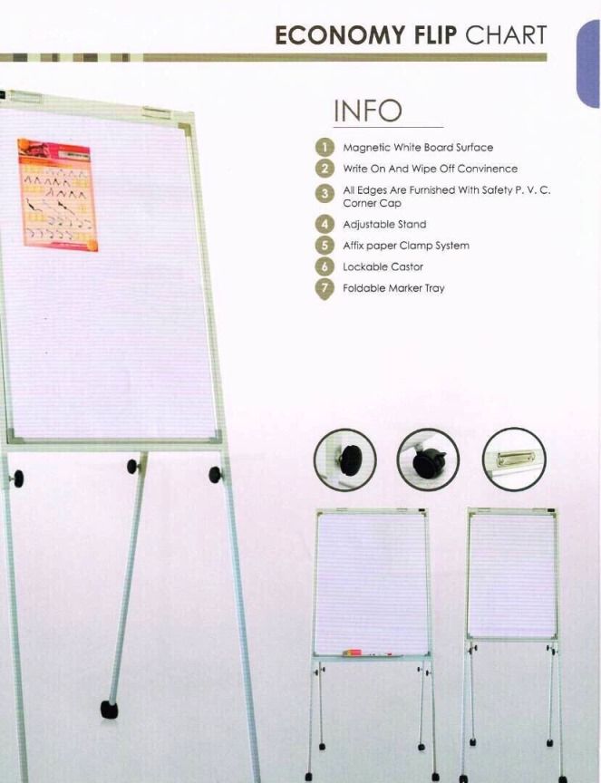 Quality Economy Flip Chart Magnetic 2ft x 3ft