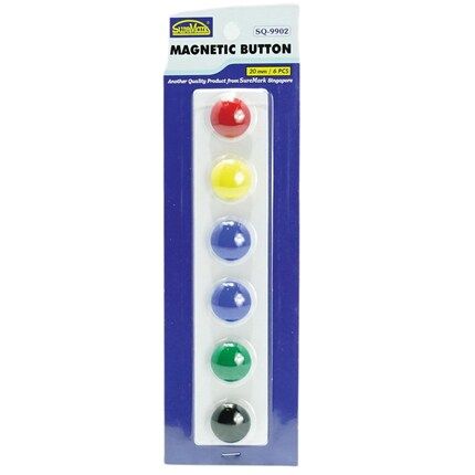 20MM MAGNETIC BUTTON (6'S/PKT)