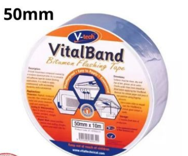 VT-420 V-Tech VITAL BAND BITUMEN FLASHING TAPE (SIZE 50MM X10M)