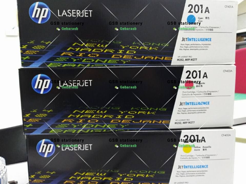 HP 201A COLOUR TONER -CYAN(CF401A) YELLOW(CF402A) MAGENTA(CF403A)