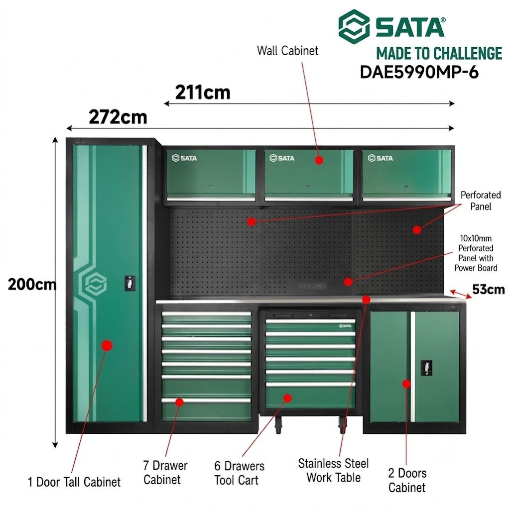 Sata RUBBISH BIN CABINET W/ 1 DRAWER