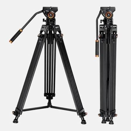 K&F CONCEPT VA18+VH081 PROFESSIONAL VIDEO TRIPOD