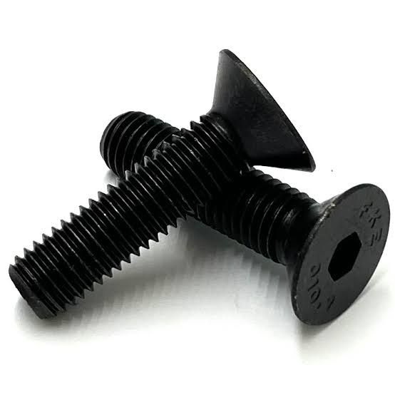 Countersunk Head Socket Screw Black M6 X 20mm
