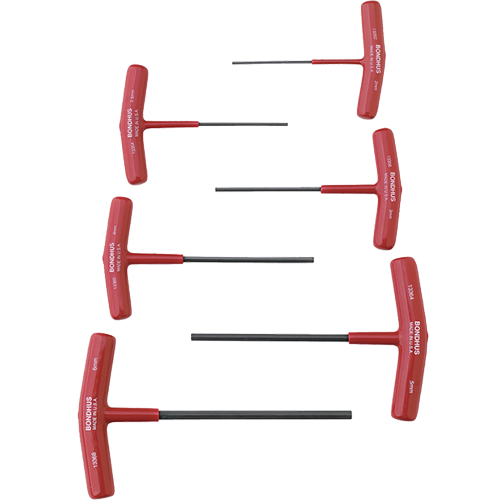BONDHUS Graduated Length T-Handle Wrench (Metric)