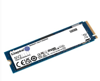 Kingston SSD NV2 PCIe Gen 4x4 M.2 2280 NVMe Internal Solid State Drives SNVS / SNV2S - 500gb