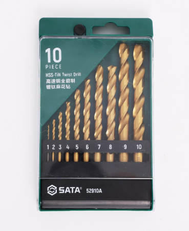 Sata 10PCS HSS COBALT DRILL SET