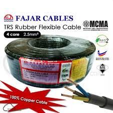 Fajar 4 Core x 2.5mm To 4mm Trs Cable 100% Pure Copper - Per 100 Metre