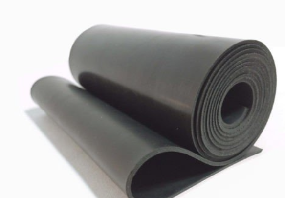 Neoprene Rubber Sheet 4mm Thick Black Color hardness 60 shoreA 1.2m Width