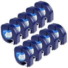 DYMO PLASTIC LABELLING TAPE (12MM X 4M) (BLUE)