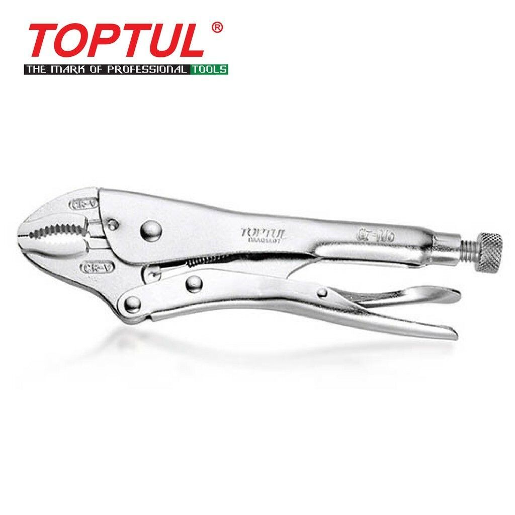 TOPTUL CURVED JAW LOCKING PLIERS WITH WIRE CUTTERS DAAQ1A05 / DAAQ1A07
