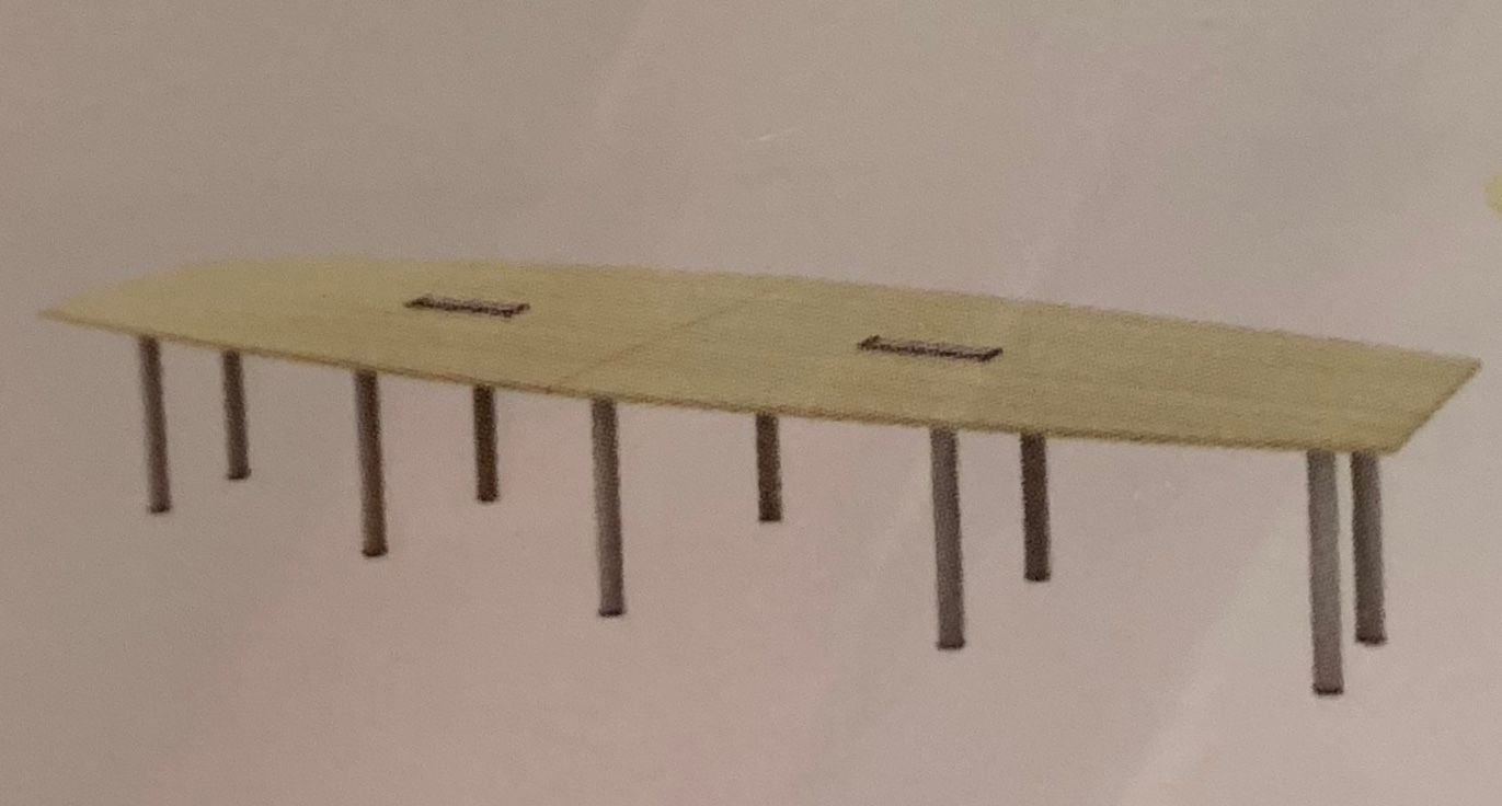 10鈥橞OAT -SHAPE CONFERENCE TABLE