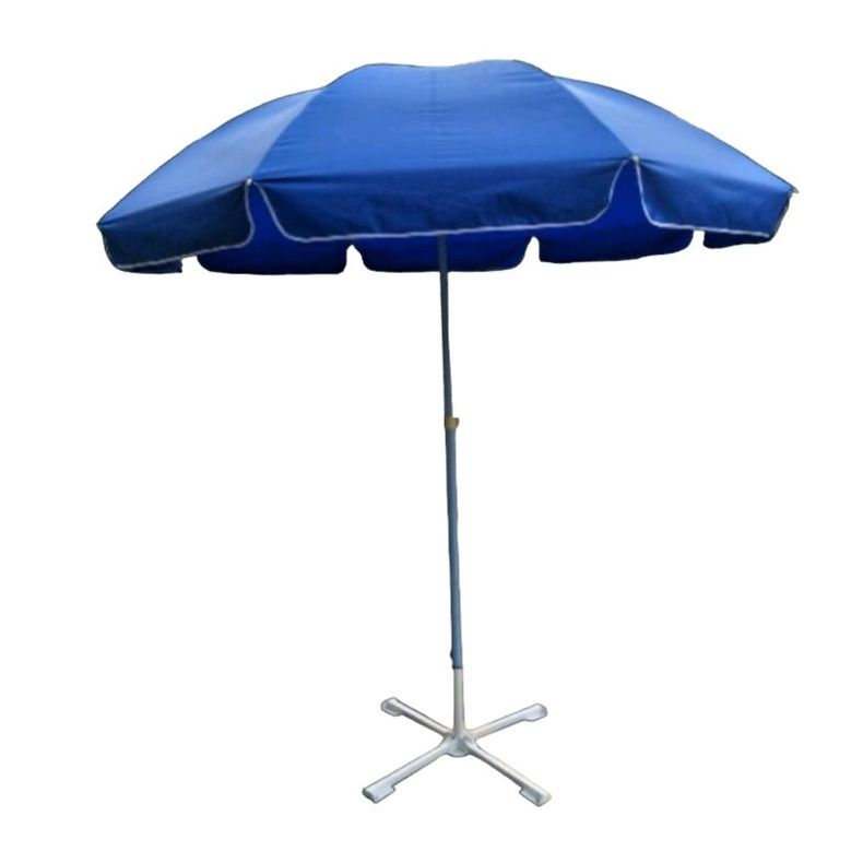 2m( 7ft )Round Umbrella with stand-blue