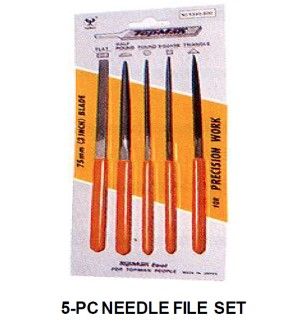 TOPMAN 5 PCS NEEDLE FILE SET 3″ : 5390-500