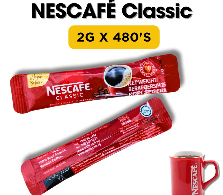Nescafe Classic 2g x 480's 