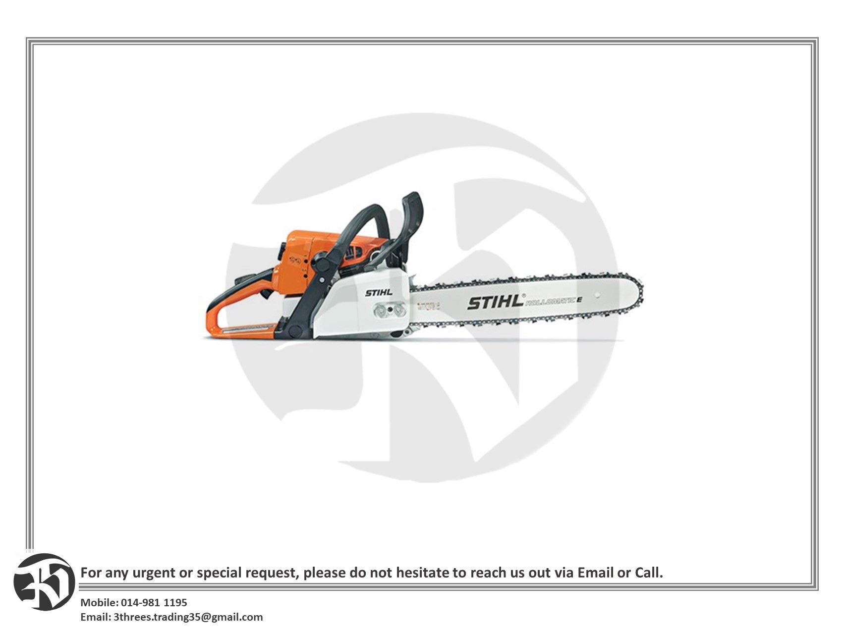 STIHL MS250 18'' Chainsaw with Guide Bar & Chain