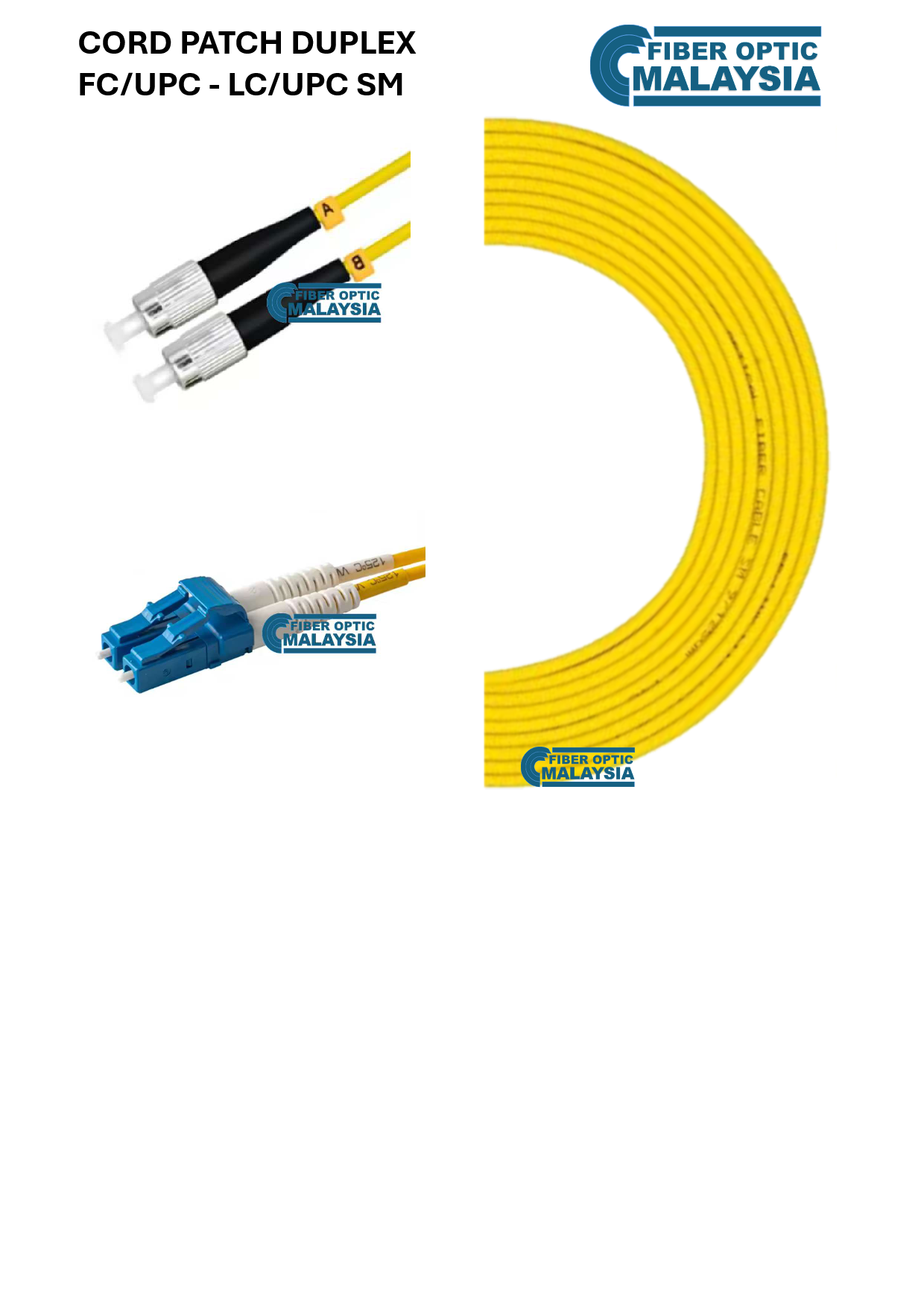 CORD PATCH FC/UPC - LC/UPC SM 20M DUPLEX PATCHCORD