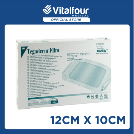 VITALFOUR 3M TEGADERM TRANSPARENT FILM (6CM X 7CM)(10CM X 12CM)(PER BOX)