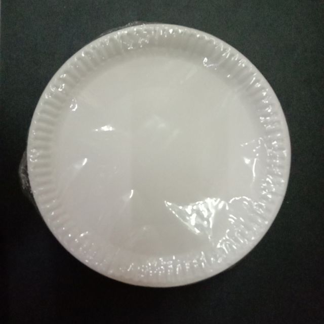 Paper Plate 9" White 50 pcs per pkt