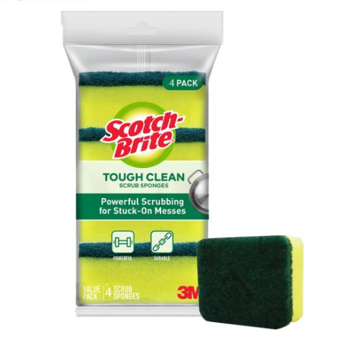 SCOTCH-BRITE Heavy Duty Scouring Sponge (4pcs)