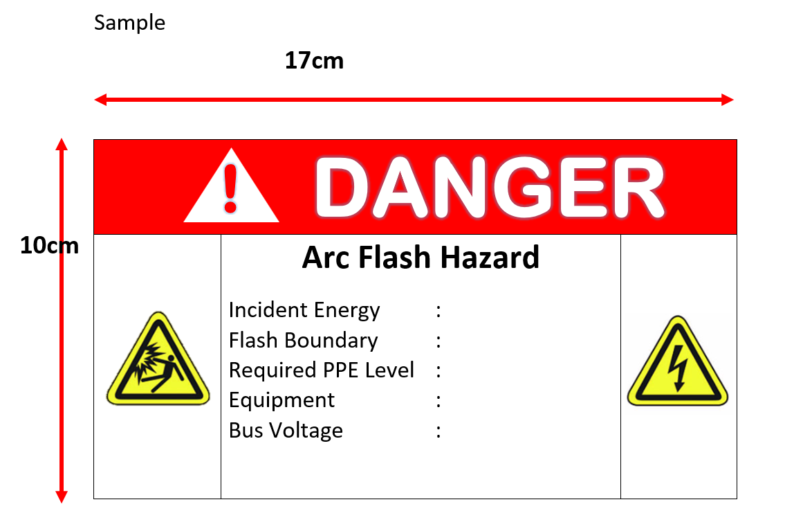 Arc Flash Hazard Sticker
