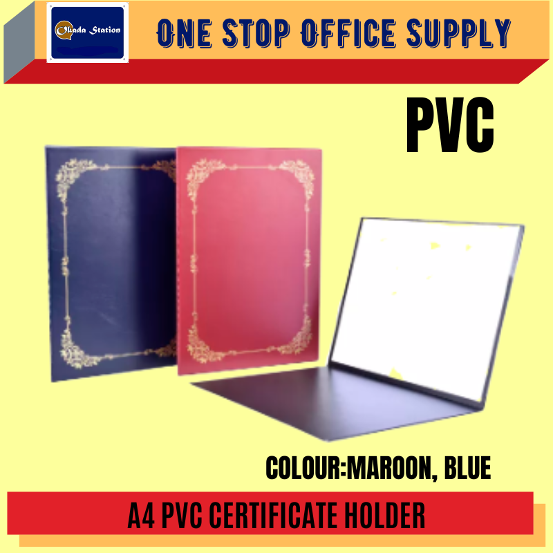 Certificate A4 PVC Certificate Holder Maroon /Certificate Holder /A4 /PVC Certificate Holder /Maroon Colour Certificate Holder /PVC Holder