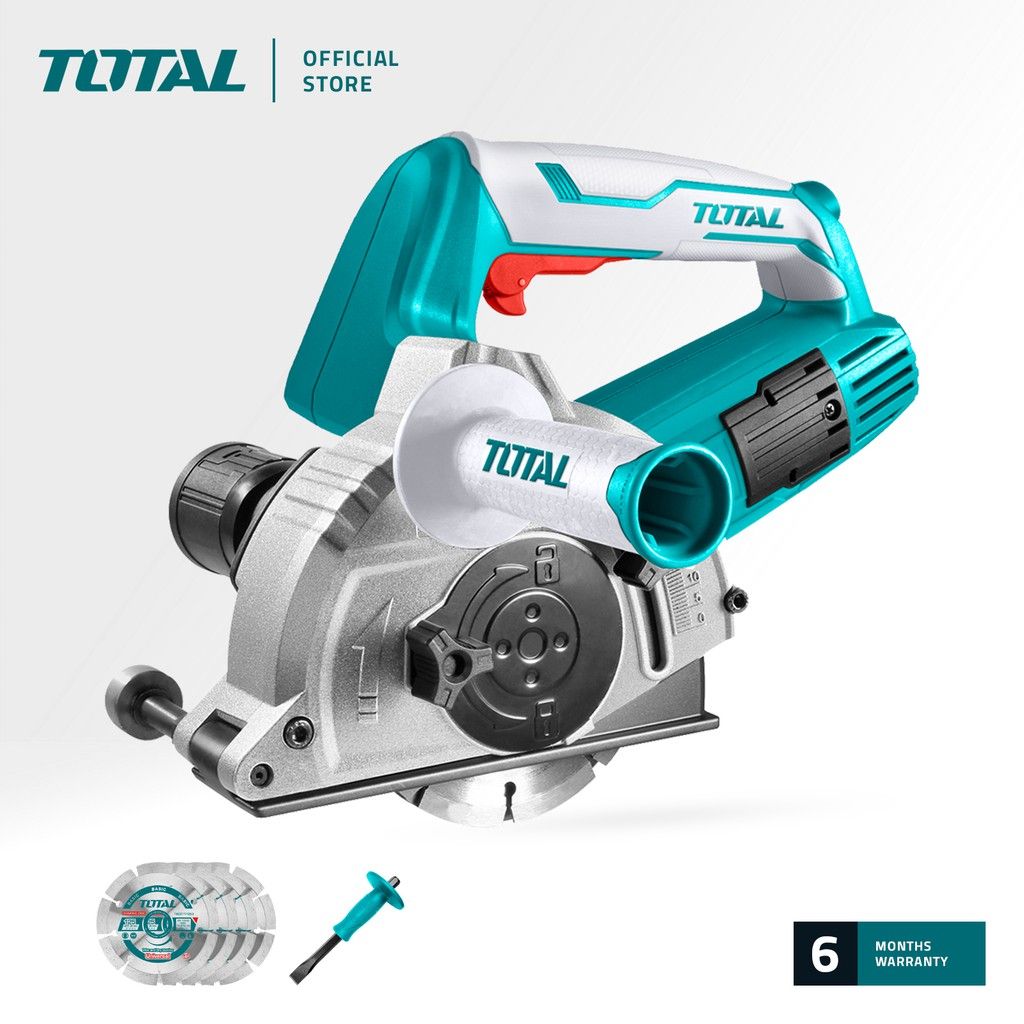 TOTAL TWLC1256 WALL CHASER (PACKAGE COMES WITH FREE 4 PCS DIAMOND DISCS / FREE 1 PC HAND CHISEL)
