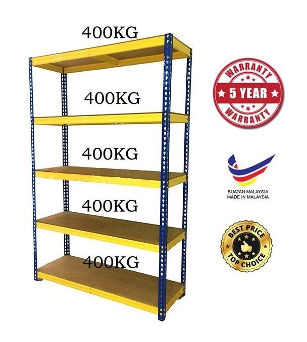 Metal Boltless Rack 5 Layer H 1800" X D 600" X W 1800"