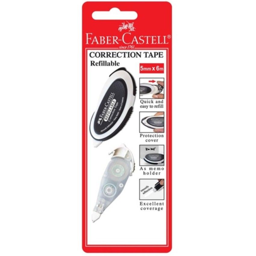 Correction Tape Refillable (5mm x 6m) Faber Castell No. 1691/ Equivalent