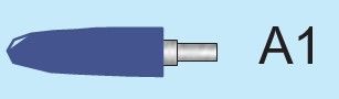 Temo 20*63*6mm Type A1 Vitrified CBN Mounted Point for Stainless Steel - 10pcs/pk