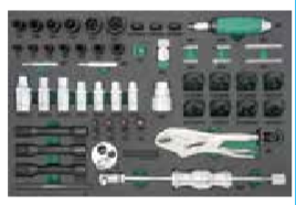 JONNESWAY 58PCS LUG NUT REMOVAL TOOL SET