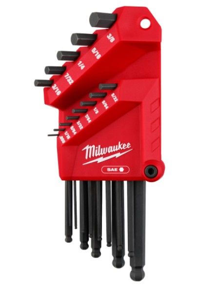 Milwaukee 13 Key L-Style Ball End Hex key Set / 48-22-2185 / Milwaukee Allen Key / Alan Key / Kunci Allen / Key Set