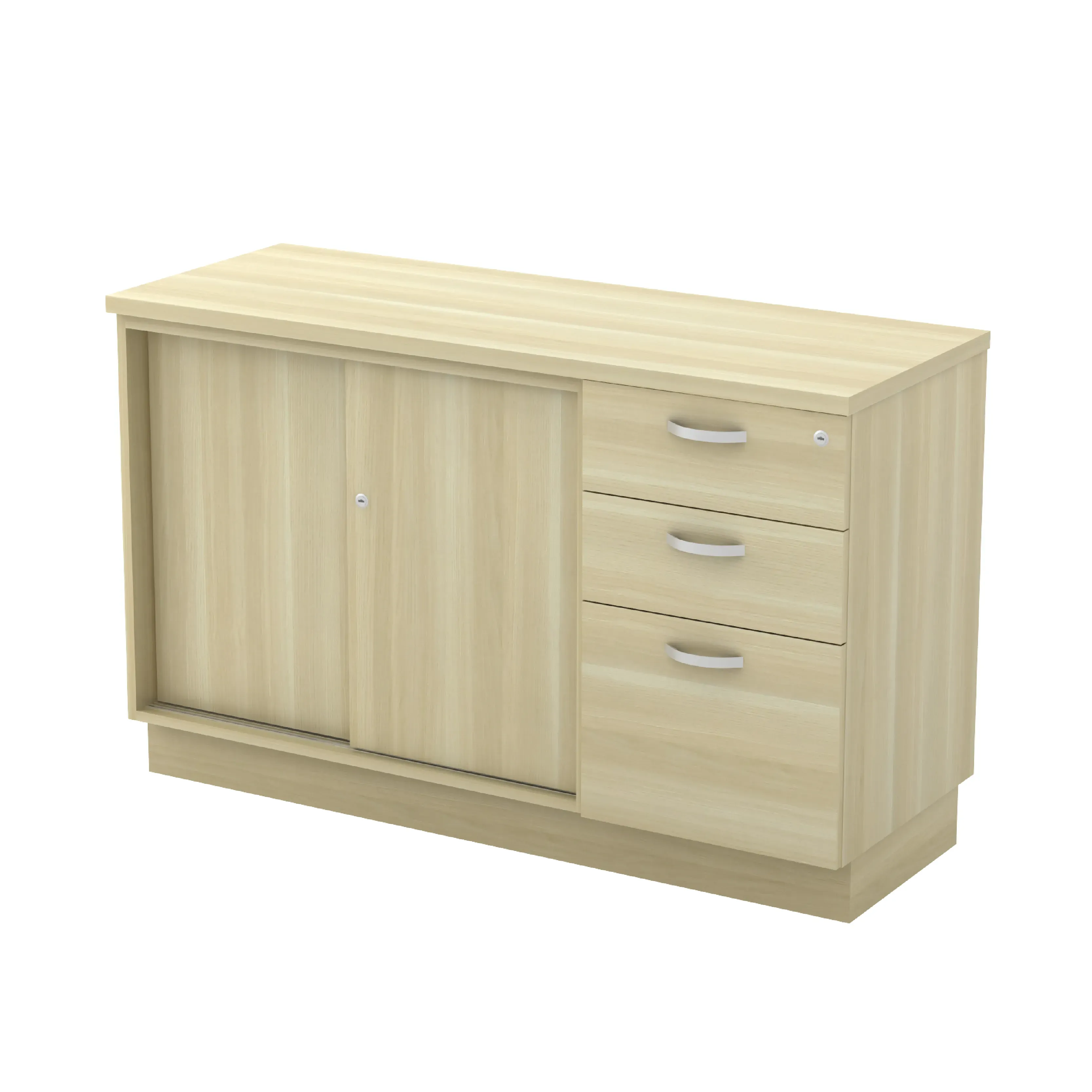 VS SLINDING DOOR + FIXED PEDESTAL 2D1F