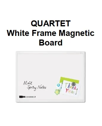 Genuine Malaysia Quartet Warranty - QUARTET White Frame Magnetic Board 21-580643Q