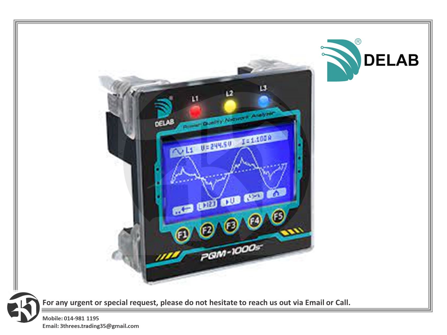 DELAB-Digital Power Quality Network Analyzer PQM-1000s