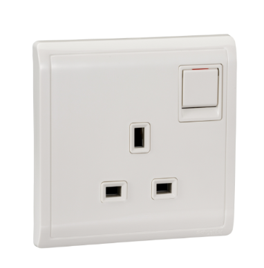 Schneider 1Gang Switch Socket Witk Box
