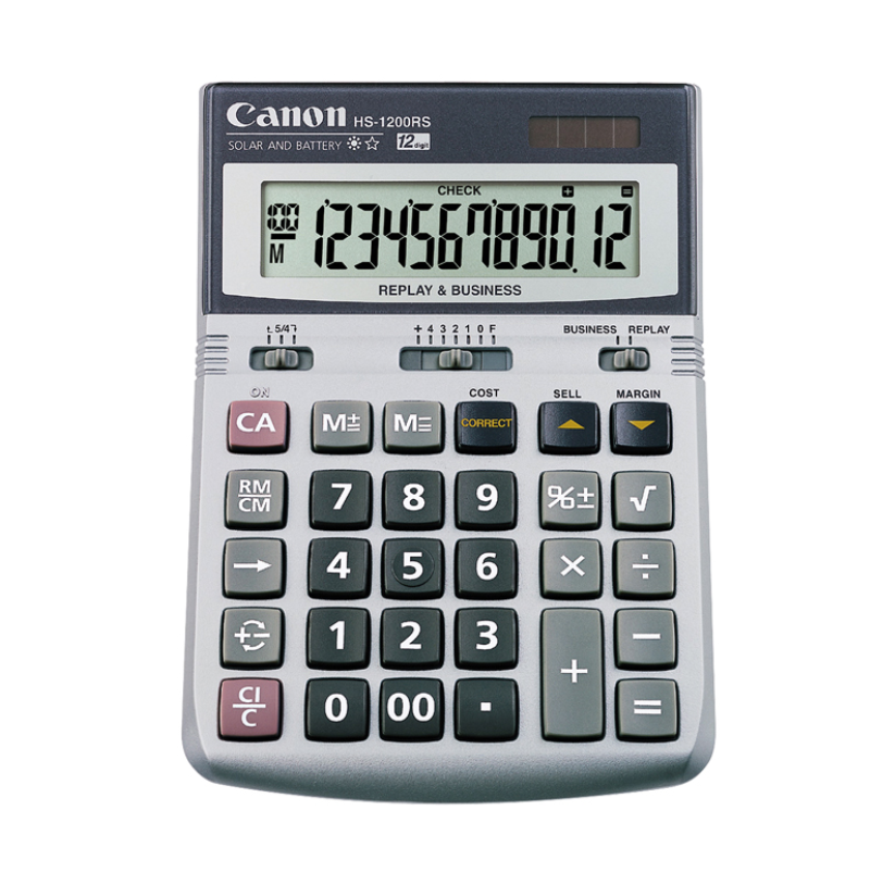 CANON HS-1200RS DESKTOP CALCULATOR (12-DIGIT)