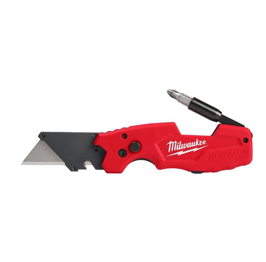 MILWAUKEE FASTBACK 6 IN 1 FOLDING UTILITY KNIFE WITH GENERAL PURPOSE BLADE (48-22-1505)