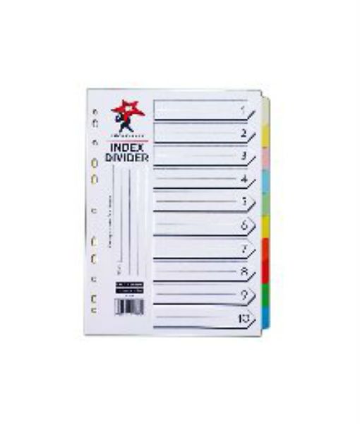 Lucky Star A4 Index Divider 5 Colours / 10 Colours (10 sets)