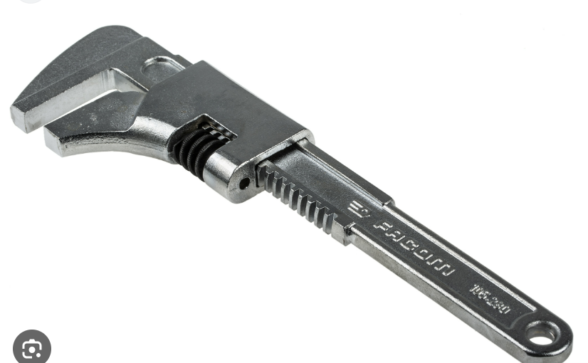 Facom Adjustable Spanner, 280 mm Overall, 70mm Jaw Capacity, Metal Handle