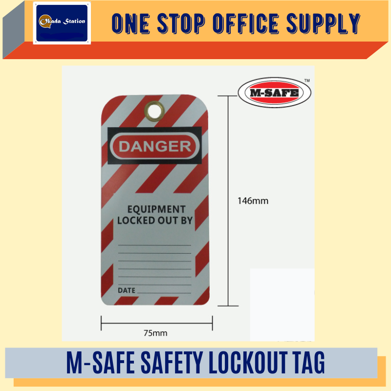 M-SAFE SAFETY LOCKOUT TAG / DOUBLE SIDED PRINT