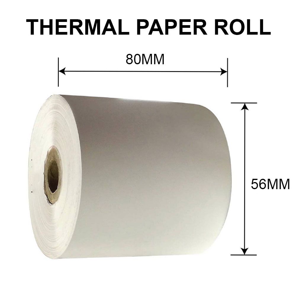 Thermal Receipt Paper Roll 80mm x 56MM (PER PCS)