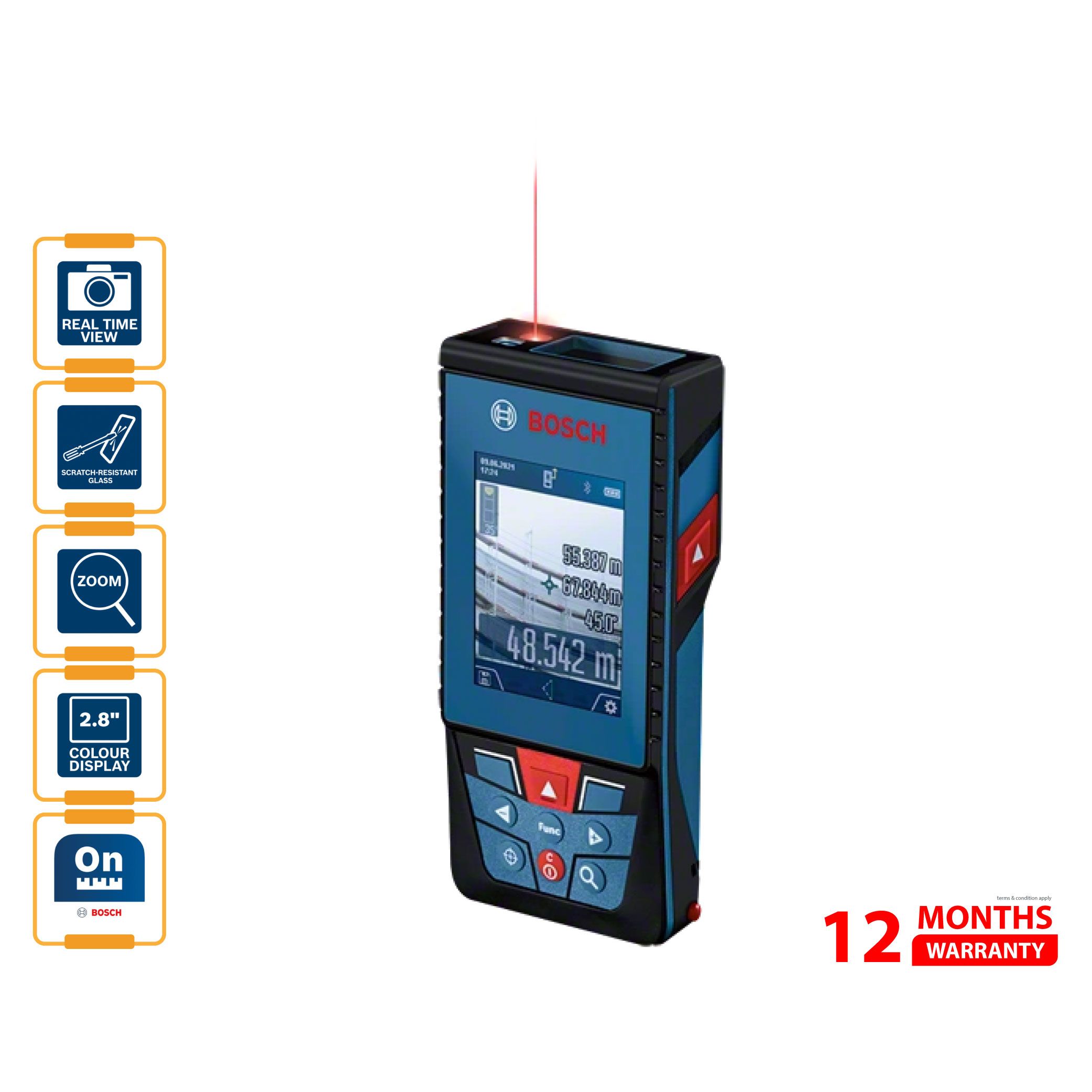 BOSCH GLM 100-25 C Laser Measure - 0601072YK0