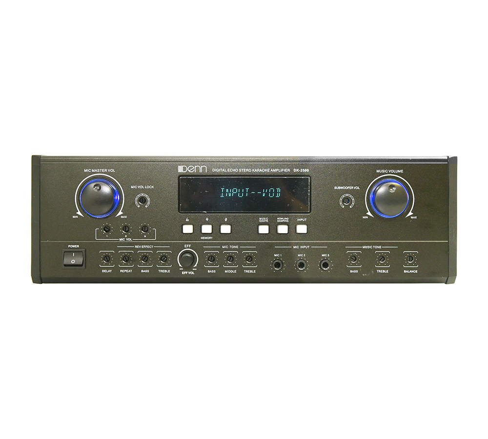 *DENN DK-2500 DIGITAL ECHO STEREO KARAOKE AMPLIFIER