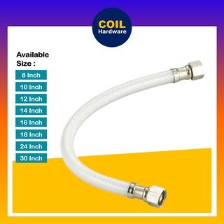 QS PVC High Pressure Flexible Braided Hose 15cm - 120cm