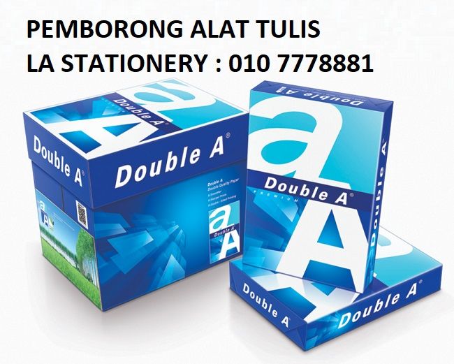 *DOUBLE A - A4 PAPER 80GSM (5 REAMS/BOX)